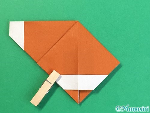 折り紙で栗の折り方手順16