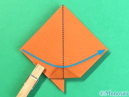 折り紙で栗の折り方手順22