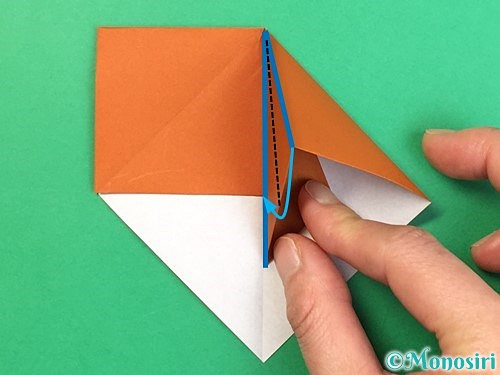 折り紙で栗の折り方手順12