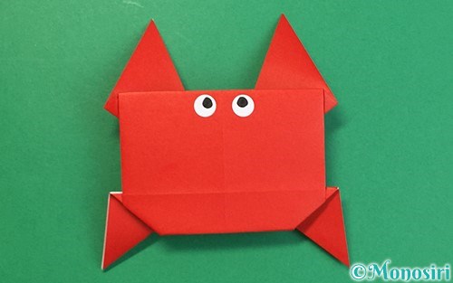 折り紙でカニの簡単な折り方 Monosiri
