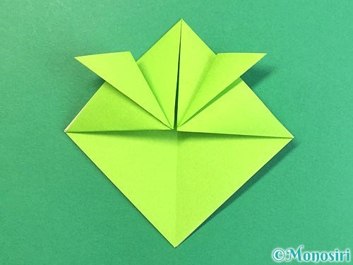 折り紙で亀の折り方手順10