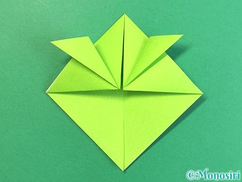折り紙で亀の折り方手順12