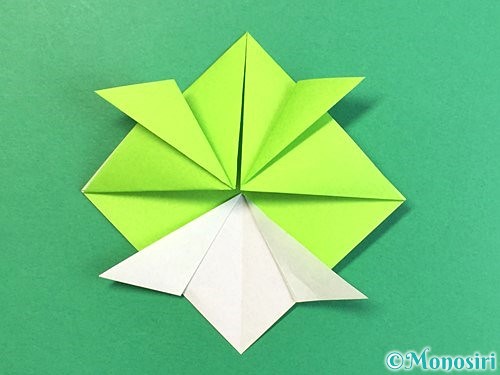 折り紙で亀の折り方手順14