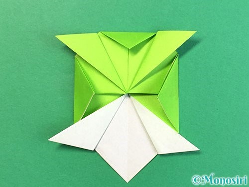 折り紙で亀の折り方手順16