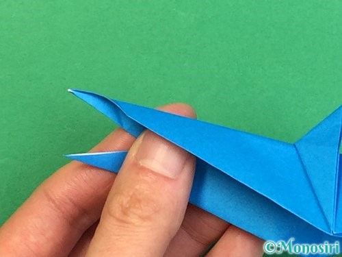 折り紙でサメの折り方手順35