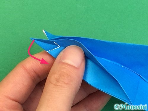 折り紙でサメの折り方手順42