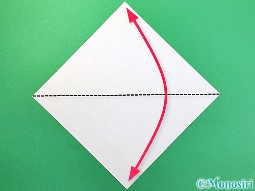折り紙で鳩の折り方手順1